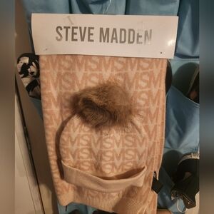 PINK STEVE MADDEN HAT + SCARF